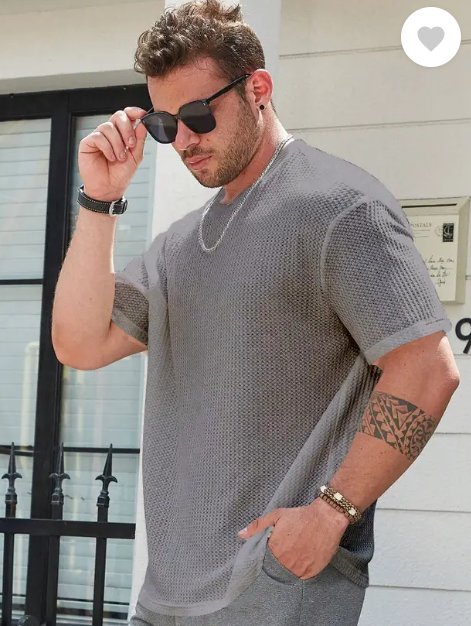 Fashion And Youth Oversized Men Round Neck Cotton T- shirt